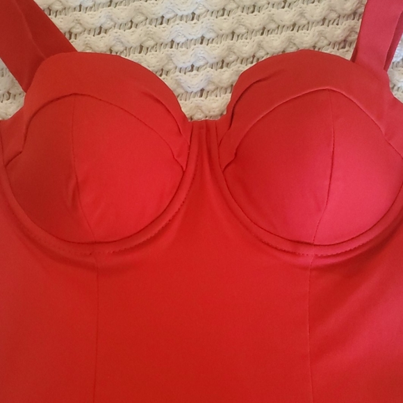 Guess Red Bustier Top XS - Picture 4 of 10